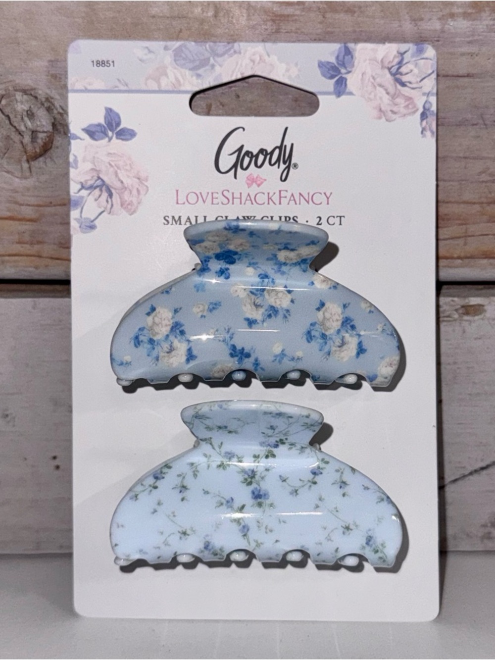 LoveShackFancy x Goody Hair Claw Clips - Everblooming Rosettes NWT